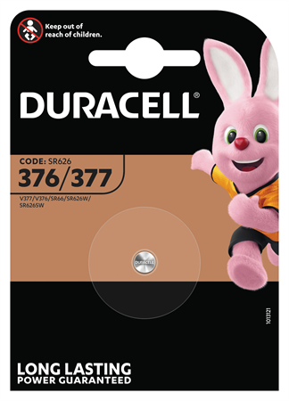 Duracell 376/377 Silver knappcell 10x1-p
